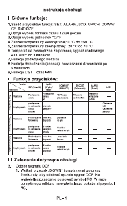 Instrukcja Sencor SWS 21 BU Stacja pogodowa