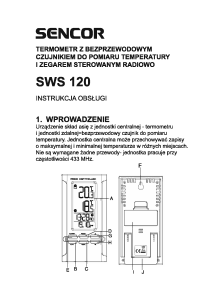 Instrukcja Sencor SWS 120 Stacja pogodowa