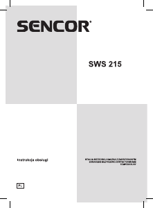 Instrukcja Sencor SWS 215 Stacja pogodowa