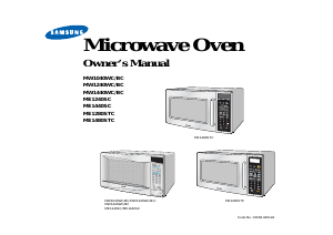 Manual Samsung ME1480STC Microwave