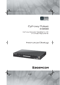 Instrukcja Sagemcom ESI88 (Cyfrowy Polsat) Odbiornik cyfrowy