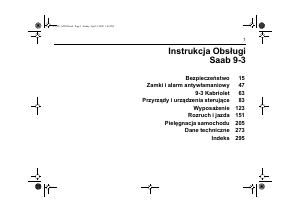 Instrukcja Saab 9-3 SS (2004)