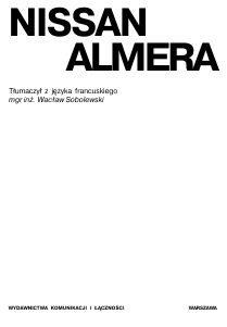 Instrukcja Nissan Almera (1999)