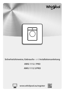 Bedienungsanleitung Whirlpool AWG 1112 S/PRO Waschmaschine