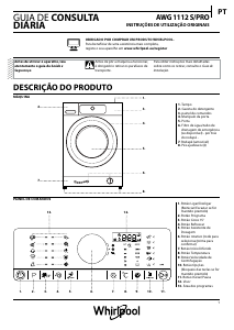 Manual Whirlpool AWG 1112 S/PRO Máquina de lavar roupa