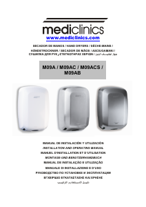 Manual Mediclinics M09A Machflow Secador de mão