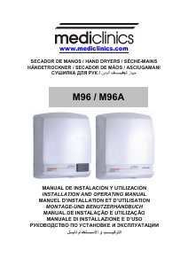 Manual Mediclinics M96A Prima Secador de mão