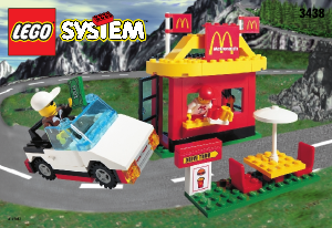 Manual de uso Lego set 3438 Town Restaurante McDonald's