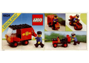 Handleiding Lego set 6624 Town Pakketbezorger