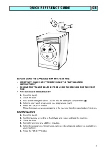 Manual Whirlpool AWM 250 Washing Machine