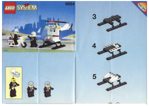 Manual Lego set 6664 Town Chopper cops