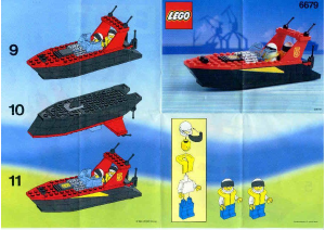 Bedienungsanleitung Lego set 6679 Town Rennboot