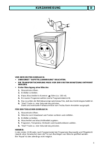 Bedienungsanleitung Whirlpool AWM 327/3 Waschmaschine