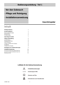 Bedienungsanleitung Juno JSI5564B Geschirrspüler