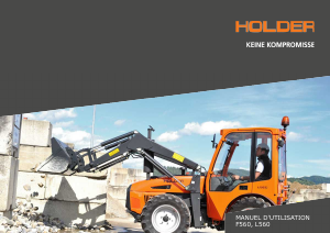 Mode d’emploi Holder L560 Excavatrice