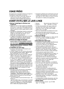 Mode d’emploi Whirlpool AWM 9110 BS Lave-linge