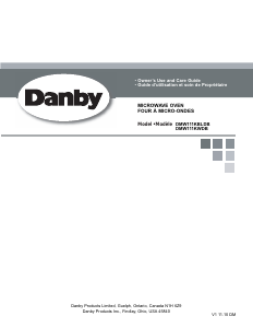 Manual Danby DMW111KBLDB Microwave