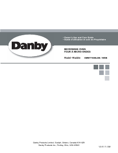 Manual Danby DMW7700WDB Microwave