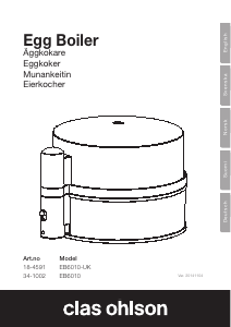 Bruksanvisning Clas Ohlson EB6010 Äggkokare