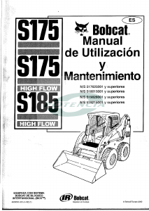 Manual de uso Bobcat S185 High Flow Excavadora