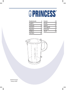 Manuale Princess 232700 Galaxy Bollitore