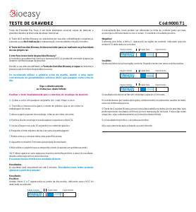 Manual Bioeasy 9000.T1 Teste de gravidez