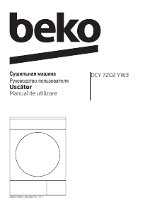 Manual BEKO DCY 7202 YW3 Uscător