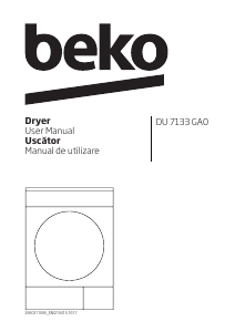 Manual BEKO DU 7133 GA0 Dryer