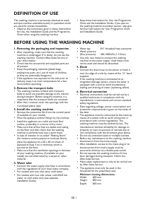 Manual Whirlpool AWO/D 1226 Washing Machine