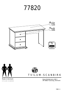 사용 설명서 Tvilum 77820 책상