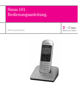 Bedienungsanleitung Telekom Sinus 101 Schnurlose telefon