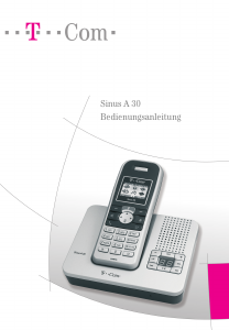 Bedienungsanleitung Telekom Sinus A 30 Schnurlose telefon