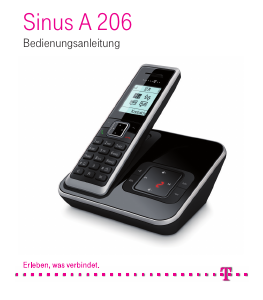 Bedienungsanleitung Telekom Sinus A 206 Schnurlose telefon