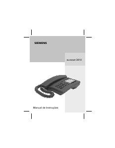 Manual Siemens Euroset 3010 Telefone