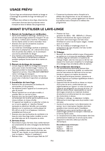 Mode d’emploi Whirlpool AWO/D 5809 Lave-linge