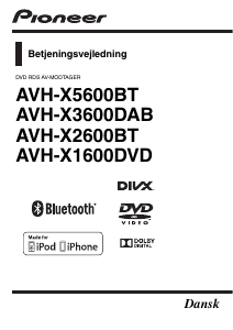 Brugsanvisning Pioneer AVH-X1600DVD Bilradio