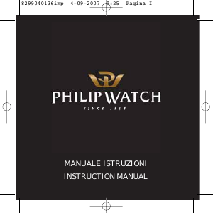 Manuale Philip Watch Quartz Orologio da polso