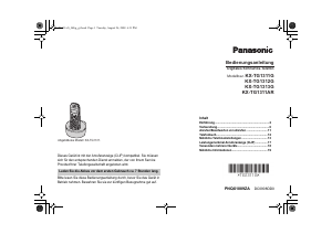 Bedienungsanleitung Panasonic KX-TG1311G Schnurlose telefon