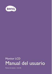 Manual de uso BenQ BL2581T Monitor de LCD