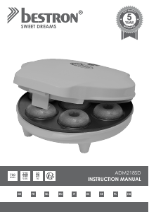 Manual Bestron ADM218SD Donut Maker