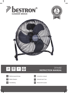 Mode d’emploi Bestron DFA40Z Ventilateur