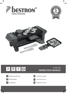 Bedienungsanleitung Bestron AGR102 Raclette-grill