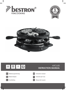 Manual de uso Bestron ARC650 Raclette grill