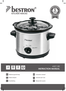 Manual de uso Bestron ASC150 Slow cooker