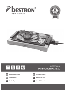 Bedienungsanleitung Bestron AG2000BB Tischgrill