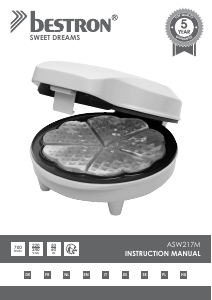 Manual Bestron ASW217M Waffle Maker