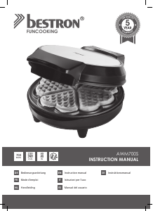 Manual Bestron AWM700S Waffle Maker