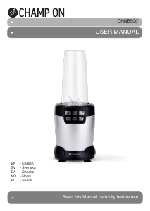 Brugsanvisning Champion CHNB500 Blender