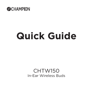 Manual Champion CHTW150 Headphone