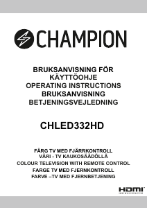 Käyttöohje Champion CHLED332HD LED-televisio